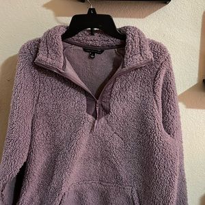 pull over purple sweater/jacket large